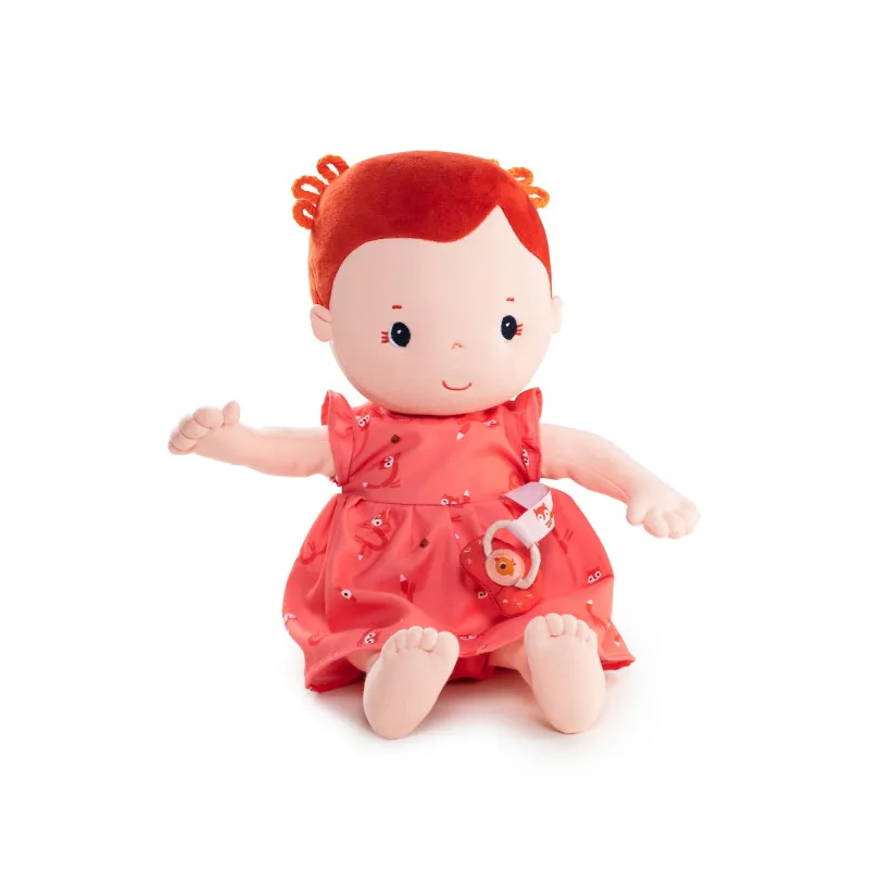 Poupon en tissu, poupée en tissu - Bébé Rose LILLIPUTIENS