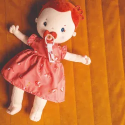 Poupon en tissu, poupée en tissu - Bébé Rose LILLIPUTIENS