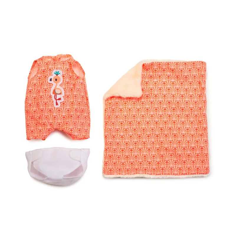 Poupon en tissu et accessoires - Bébé Anaïs LILLIPUTIENS