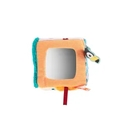 Cube d'activités en tissu bébé - Cube Jack le lion LILLIPUTIENS