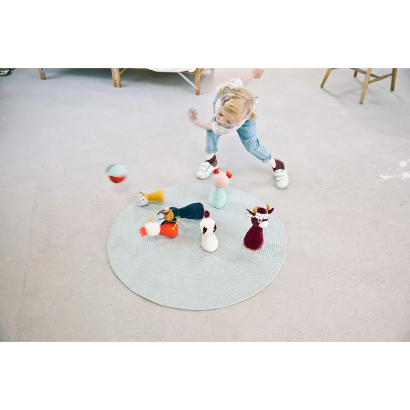 Jeu de quilles tissu bébé - Mon premier jeu de quilles ferme LILLIPUTIENS