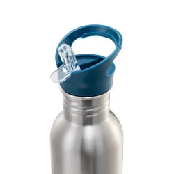 Gourde en acier inoxydable verte et bleue, pour enfant dès 2 ans