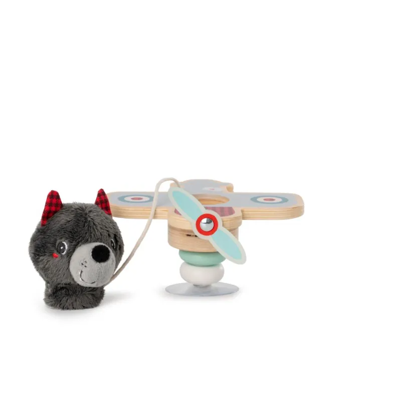 Airplane pilot swing Louis the wolf