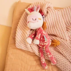 Peluche amie de la nuit Lena la licorne