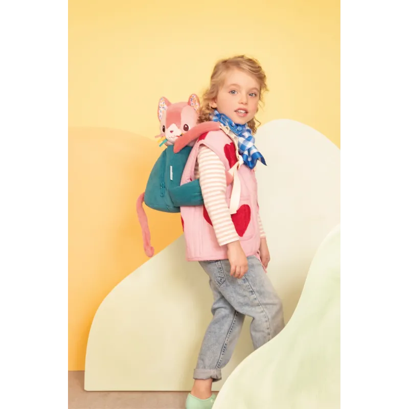 Sac à dos doux Jeanne le chat