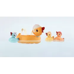 Mama duck and her magnetized ducklings
