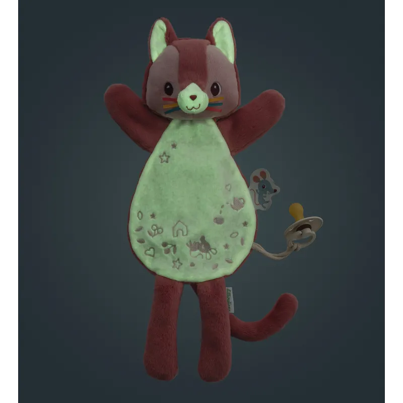 Phosphoreszierendes kuscheltier Jeanne die Katze