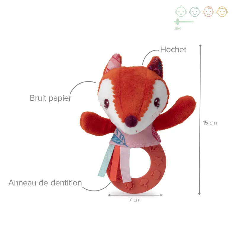 Alice teething rattle