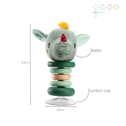 Swinging rattle (with suction cup)