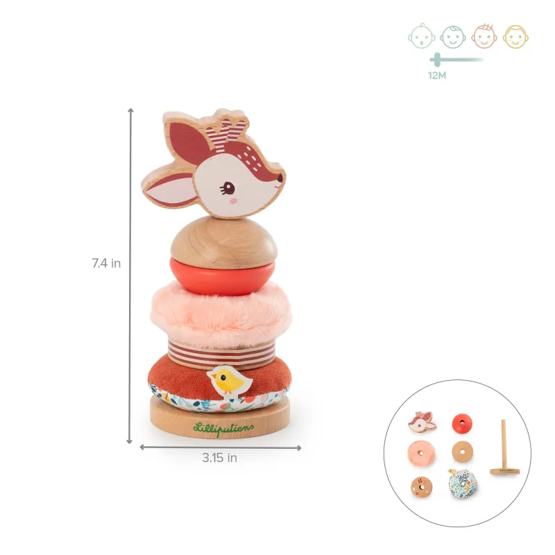 Stacking pyramid Stella the fawn