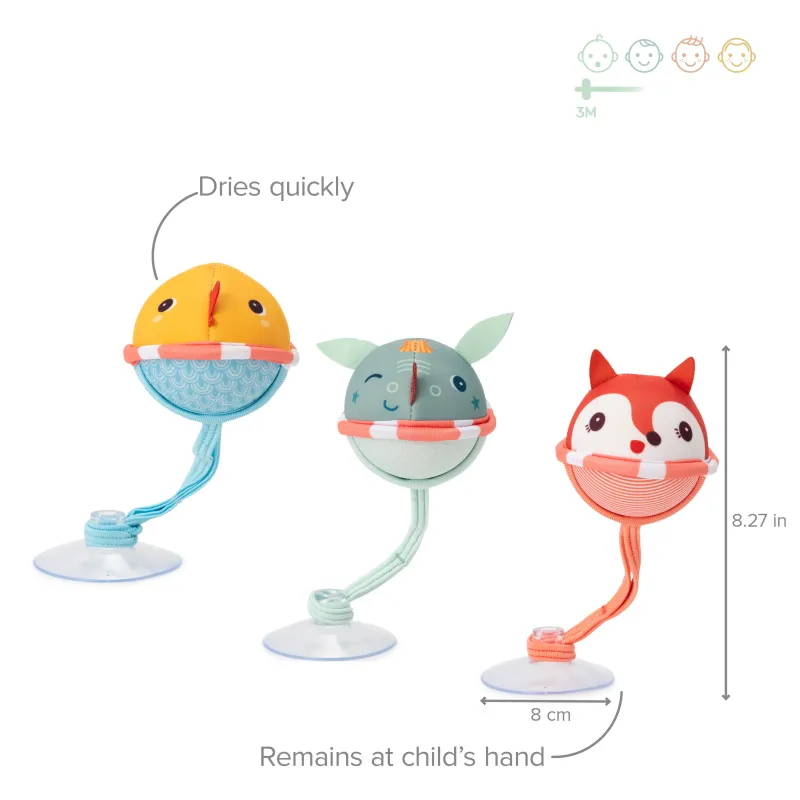 Jouet de bain composé de 3 balles