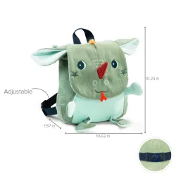 Sac à dos vert Joe le dragon pour enfant et bébé dès 6 mois