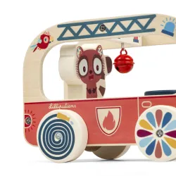 Jack the Lion Houten Brandweerwagen