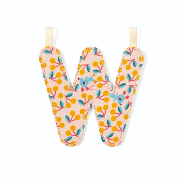 Glow-in-the-Dark Reversible Fabric Letter W