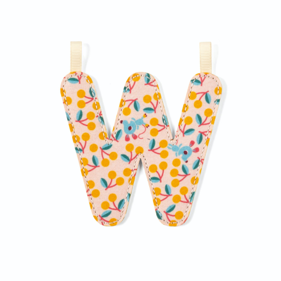 Glow-in-the-Dark Reversible Fabric Letter W