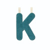 Glow-in-the-Dark Fabric Letter K