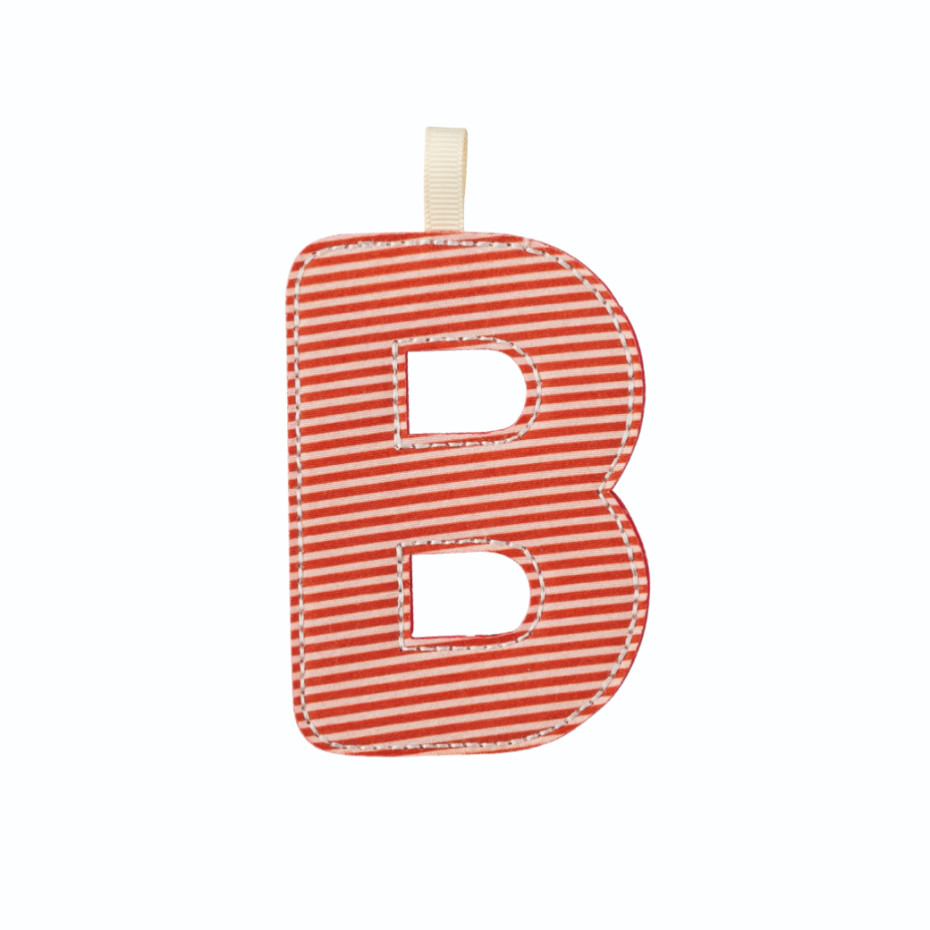 Lettre B en tissu phosphorescente