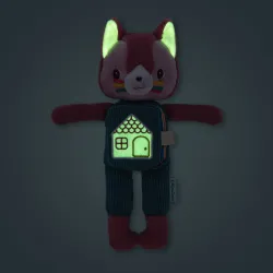 Glow-in-the-Dark Soft Toy and Fabric Book - Jeanne the Cat