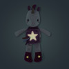 Libro de tela y peluche de Lena la Unicornio fosforescente