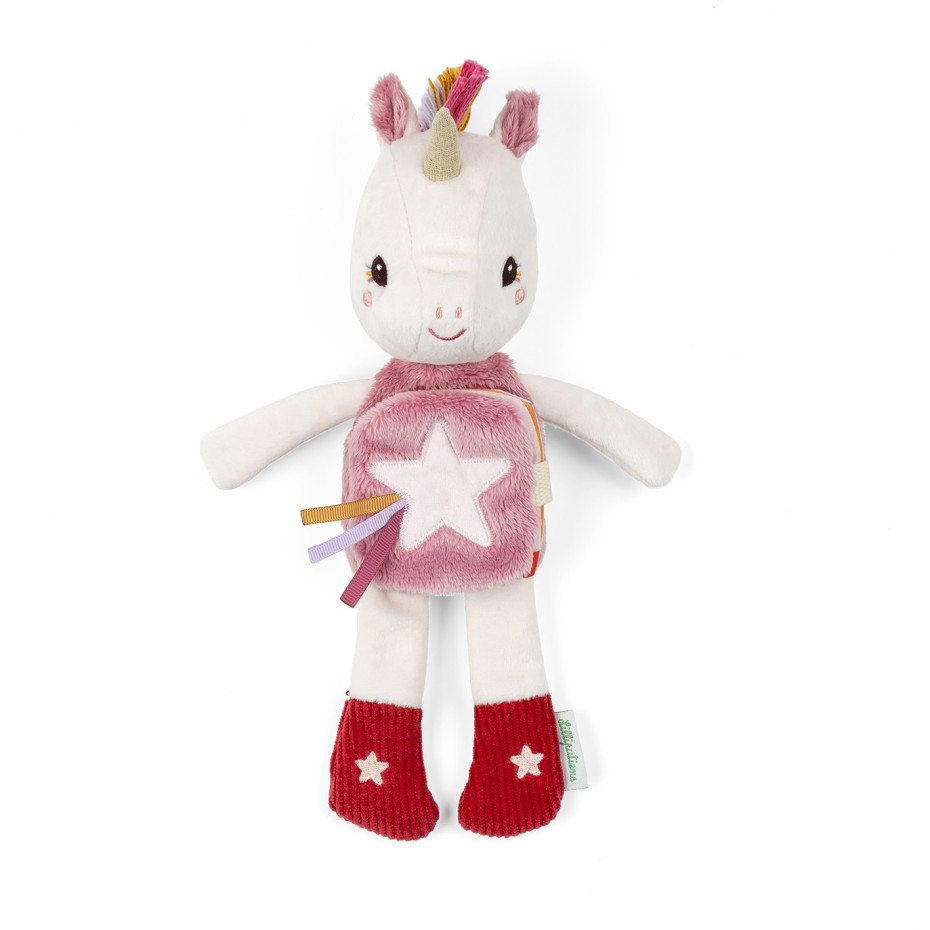 Glow-in-the-Dark Soft Toy and Fabric Book - Lena the Unicorn
