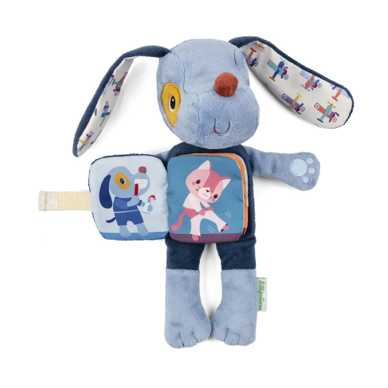 Glow-in-the-Dark Soft Toy and Fabric Book - Jules the Dog