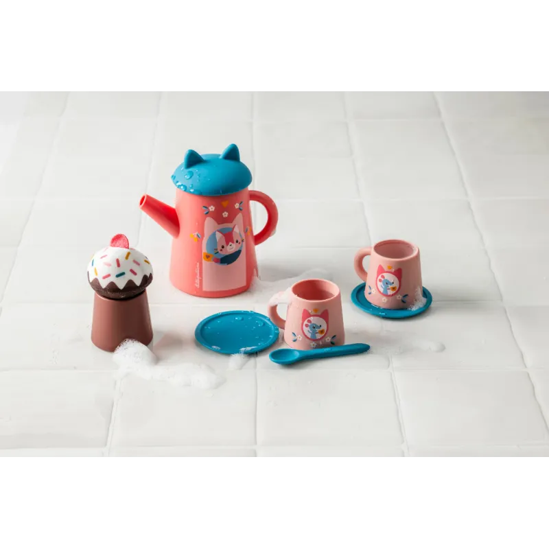 Bath Toy - Tea Set Jeanne the Cat