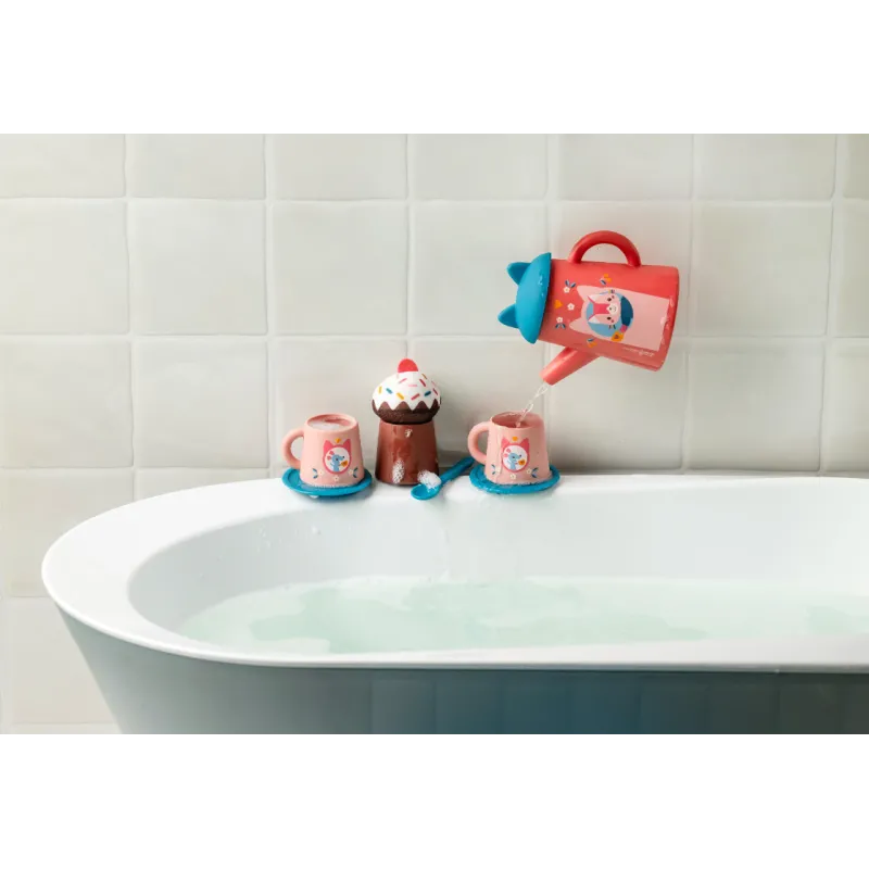 Jouet de bain - Set de thé Jeanne le chat