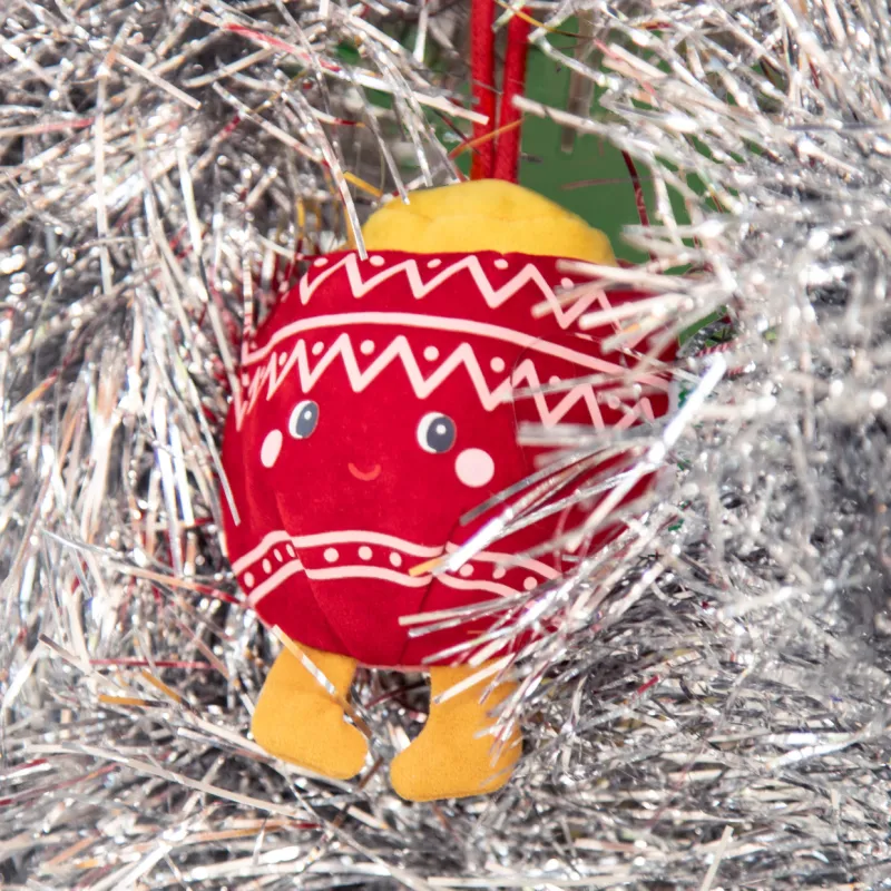 Kerstversiering - Bibbi omkeerbare en fosforescerende stoffen elf