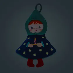 Kerstversiering - Titti omkeerbare en fosforescerende stoffen elf