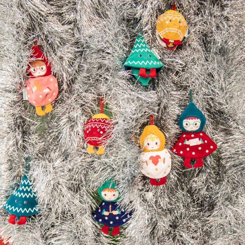 Christmas Decoration - Reversible Glow-in-the-Dark Fabric Elf Lilli