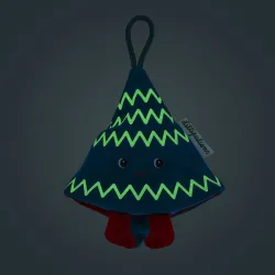 Decoración navideña - Elfo de tela reversible y fosforescente Lilli