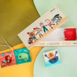 Geburtsgeschenk – 3 Sinnesbücher für Babys – Dschungel
