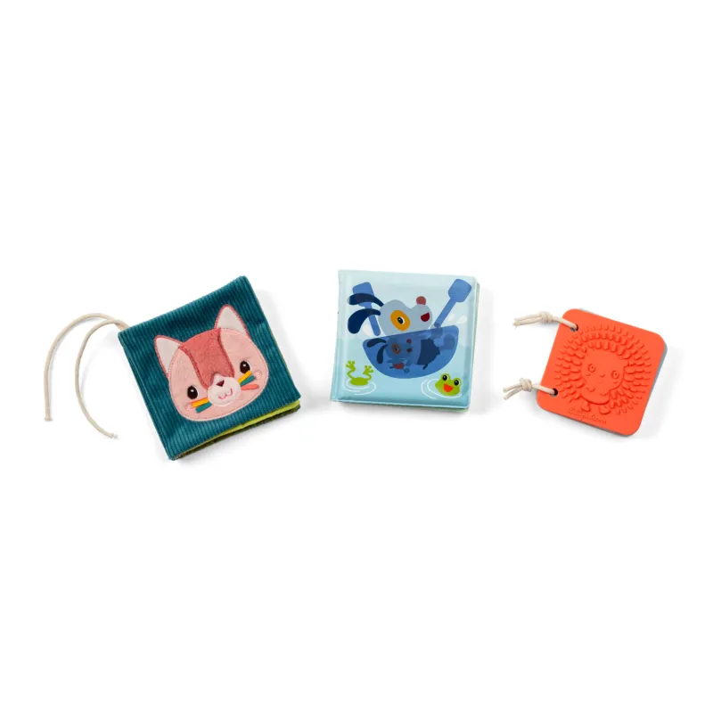 Birth Gift - 3 Sensory Books for Babies - Garden