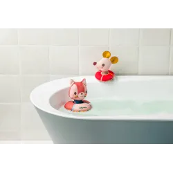 Giocattoli da bagno galleggianti - Jeanne la gatta e il topo con galleggianti