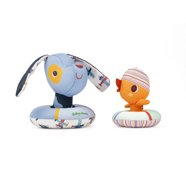 Floating Bath Toys - Jules the Dog and His Duck with Floats