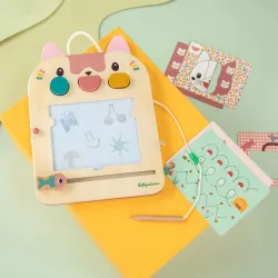Jeanne die Katze Zaubertafel aus Holz