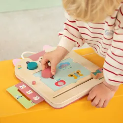 Jeanne die Katze Zaubertafel aus Holz