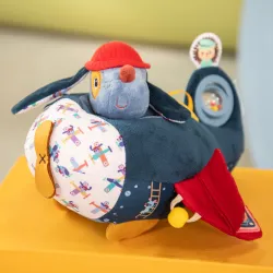 Jules der Hund Baby-Flugzeug-Aktivitätsspielzeug