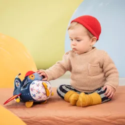 Giocattolo attività aereo per bambini Jules il cane