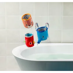 Giocattolo da bagno - Tazze impilabili (set da 3) Jack il leone
