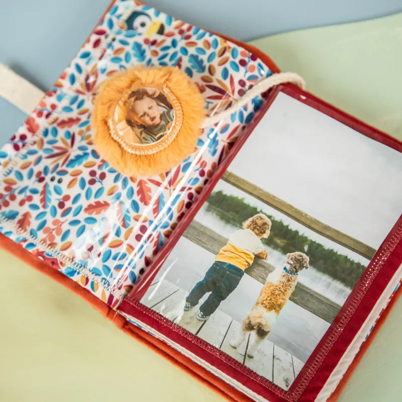 Album fotografico in tessuto di Jack il Leone