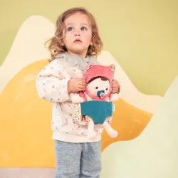Jeanne Stoffpuppe und Babytrage