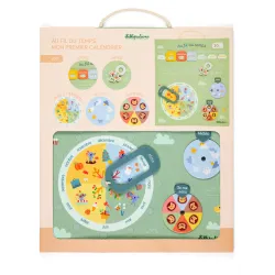 Calendario in tessuto per bambini Nel tempo (FR)
