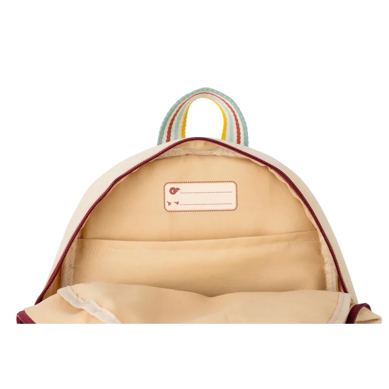 Zaino beige ambra in PET riciclato