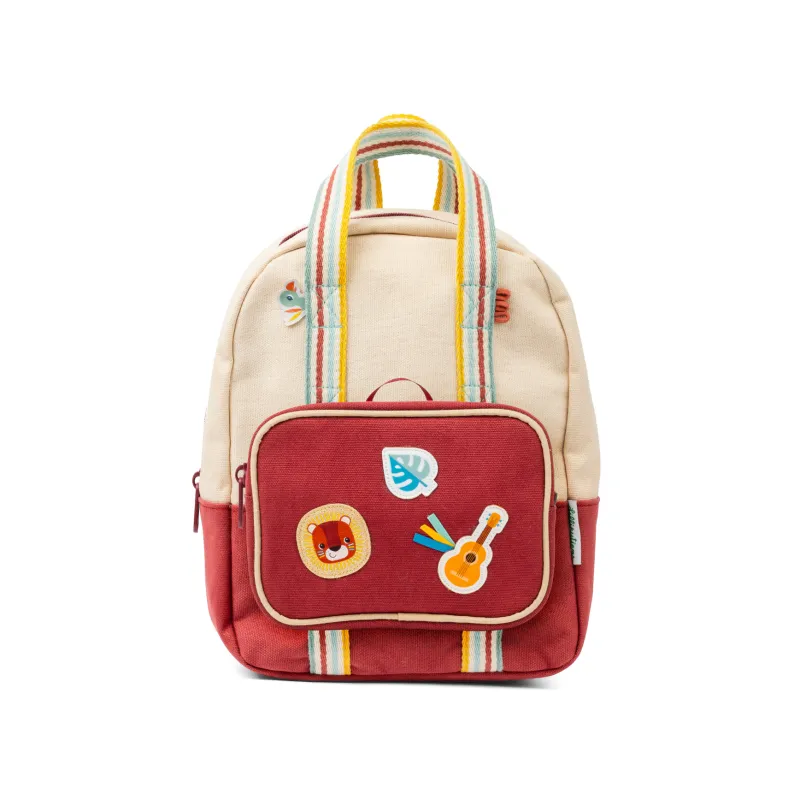 Amberbeiger Rucksack aus recyceltem PET