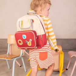 Amberbeiger Rucksack aus recyceltem PET