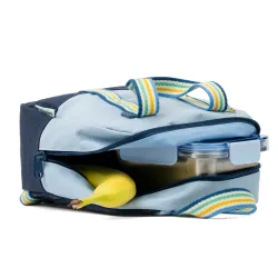 Zaino blu oceano in PET riciclato