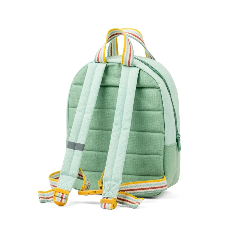 Mochila verde manzana de PET reciclado