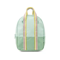 Mochila verde manzana de PET reciclado