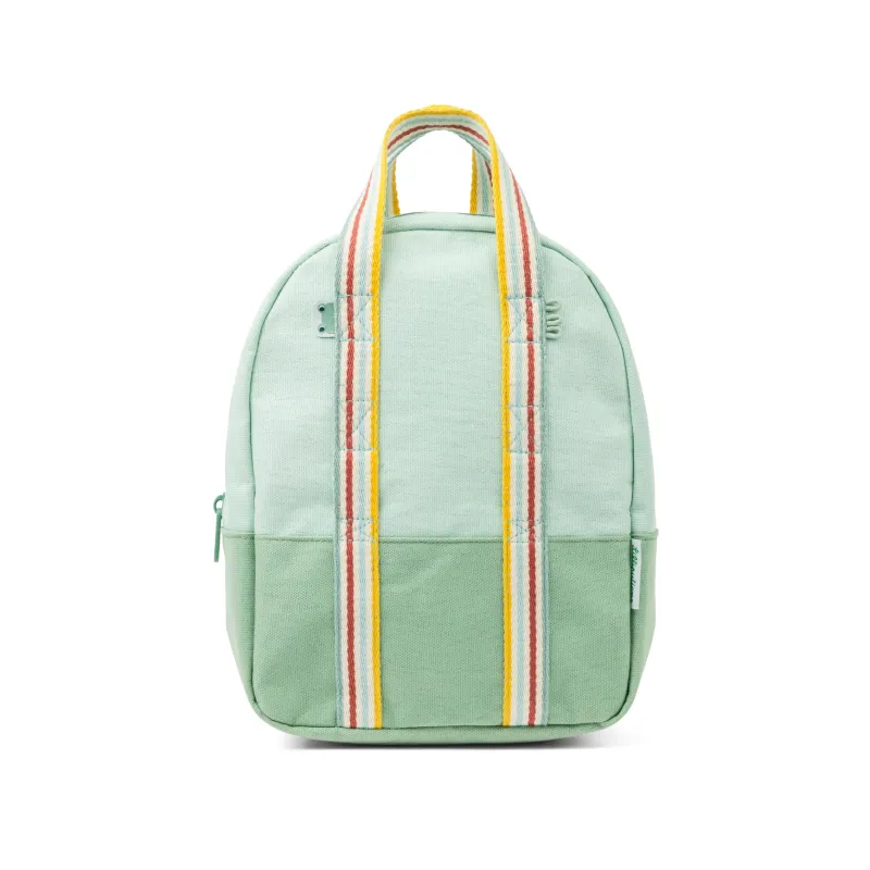 Mochila verde manzana de PET reciclado